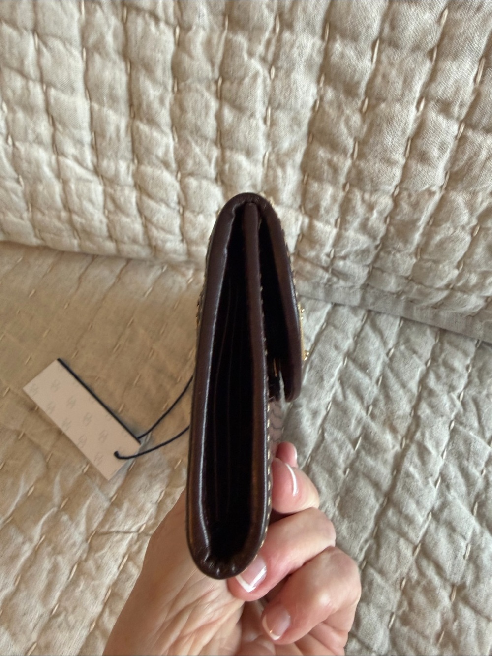 Dooney & Bourke NWT Brown Lizard Embossed Leather Wallet - Picture 6 of 7